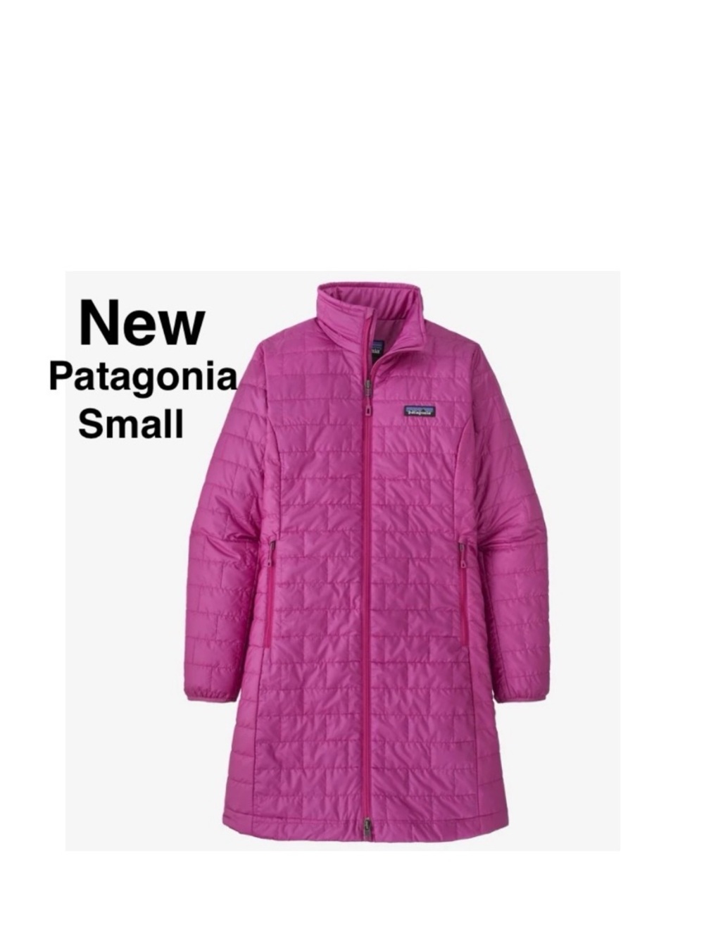 New W’s Patagonia nano puff parka size S Amaranth with tags ⭐️⭐️⭐️⭐️